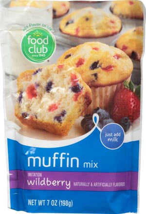 Food Club Imitation Wildberry Muffin Mix 7 oz