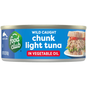 Food Club Wild Caught Chunk Light Tuna in Vegetable Oil 5 oz