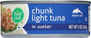 Food Club Chunk Light Tuna in Water 5 oz