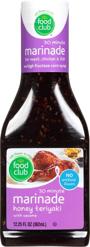 Food Club Honey Teriyaki with Sesame Marinade 12.25 fl oz