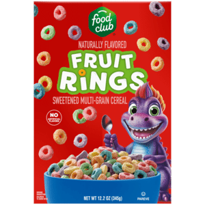 Food Club Fruit Rings Cereal 12.2 oz