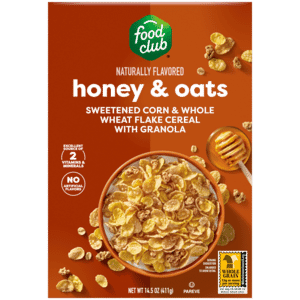 Food Club Honey & Oats Cereal with Granola 14.5 oz
