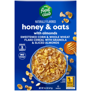 Food Club Honey & Oats Cereal with Almonds 14.5 oz