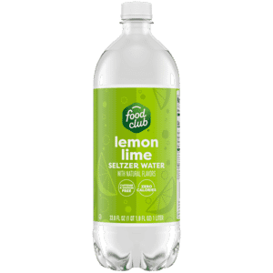 Food Club Zero Calories Lemon Lime Seltzer Water 33.8 fl oz