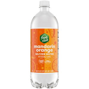 Food Club Mandarin Orange Seltzer Water 33.8 fl oz