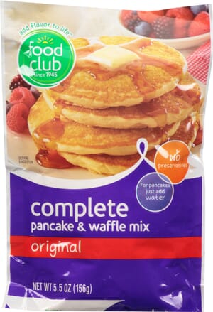 Food Club Original Complete Pancake & Waffle Mix 5.5 oz