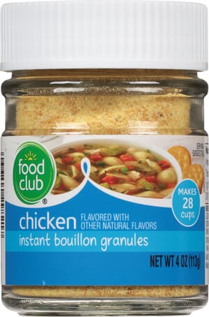 Food Club Chicken Instant Bouillon Granules 4 oz