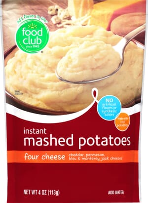 Food Club Instant Four Cheese Mashed Potatoes 4 oz