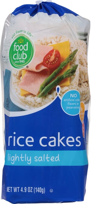 Food Club Lightly Salted Rice Cakes 4.9 oz