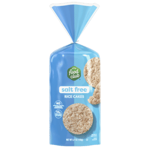 Food Club Salt Free Rice Cakes 4.9 oz