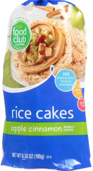 Food Club Apple Cinnamon Rice Cakes 6.52 oz