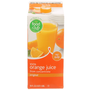 100% Original Orange No Pulp Juice From Concentrate