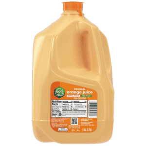 Food Club No Pulp Original Orange 100% Juice 1 gal