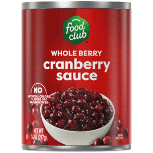 Food Club Whole Berry Cranberry Sauce 14 oz
