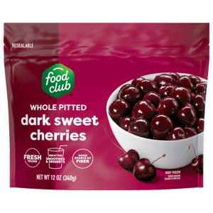 Food Club Whole Pitted Dark Sweet Cherries 12 oz