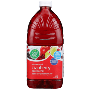 Unsweetened Cranberry Juice Blend Of 4 Fruit Flavored Juices From Concentrate