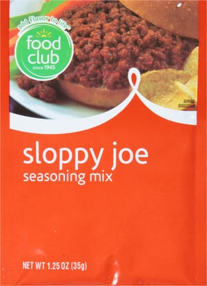 Food Club Sloppy Joe Seasoning Mix 1.25 oz