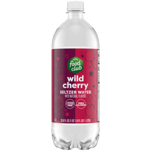 Food Club Wild Cherry Seltzer Water 33.8 fl oz