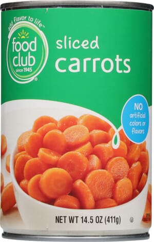 Food Club Sliced Carrots 14.5 oz