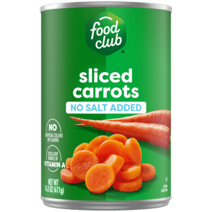 Food Club No Salt Added Sliced Carrots 14.5 oz