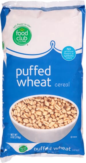 Food Club Puffed Wheat Cereal 6 oz