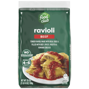 Food Club Beef Ravioli 25 oz