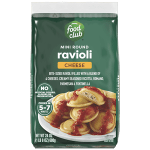 Food Club Round Cheese Ravioli Mini 24 oz