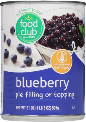 Food Club Blueberry Pie Filling or Topping 21 oz