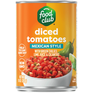 Food Club Mexican Style with Green Chilies  Lime Juice & Cilantro Diced Tomatoes 10 oz