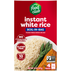 Food Club Boil-In-Bag Instant White Rice 4 Bags