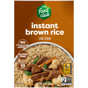 Food Club Long Grain Instant Brown Rice 14 oz