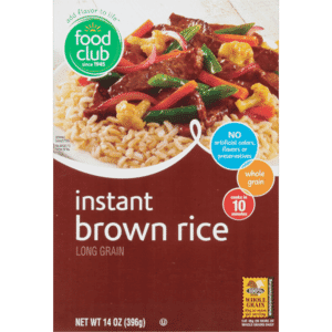 Food Club Long Grain Instant Brown Rice 14 oz