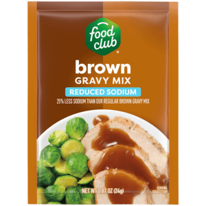 Food Club Reduced Sodium Brown Gravy Mix 0.87 oz