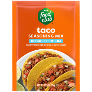 Food Club Reduced Sodium Taco Seasoning Mix 1.25 oz