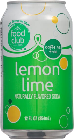 Food Club Caffeine Free Lemon Lime Soda 12 fl oz