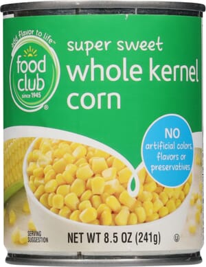 Food Club Whole Kernel Super Sweet Corn 8.5 oz