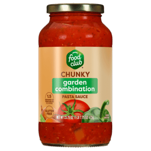 Food Club Chunky Garden Combination Pasta Sauce 23.75 oz