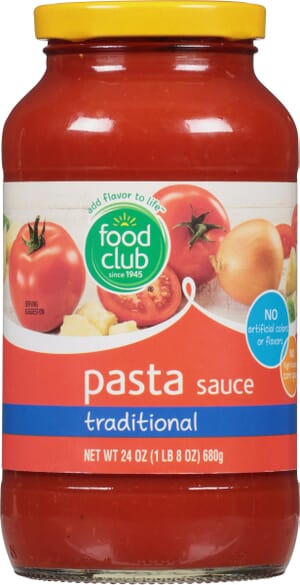 Food Club Traditional Pasta Sauce 24 oz