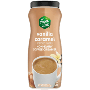 Food Club Non-Dairy Vanilla Caramel Coffee Creamer 15 oz