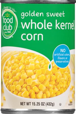 Food Club Whole Kernel Golden Sweet Corn 15.25 oz