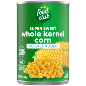 Food Club No Salt Added Super Sweet Whole Kernel Corn 15.25 oz