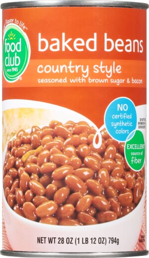 Food Club Country Style Baked Beans 28 oz