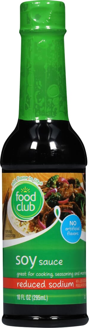 Food Club Reduced Sodium Soy Sauce 10 fl oz