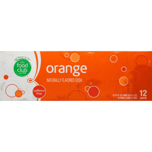 Food Club Orange Soda 12 – 12 fl oz Cans