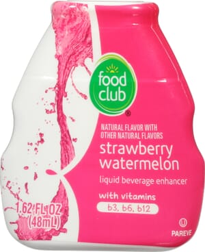 Food Club Strawberry Watermelon Liquid Beverage Enhancer 1.62 fl oz