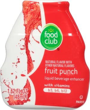 Food Club Fruit Punch Liquid Beverage Enhancer 1.62 fl oz