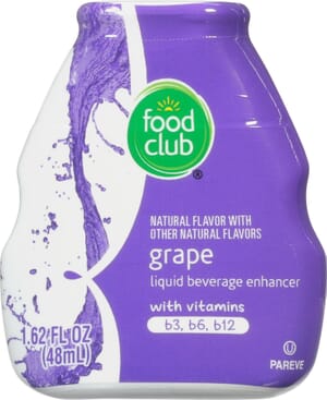 Food Club Grape Liquid Beverage Enhancer 1.62 fl oz