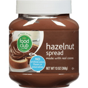 Food Club Hazelnut Spread with Real Cocoa 13 oz