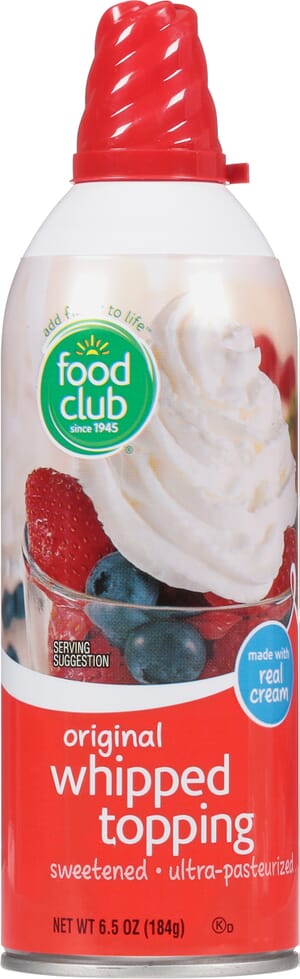 Food Club Original Whipped Topping 6.5 oz