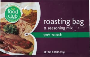 Food Club Pot Roast Roasting Bag & Seasoning Mix 0.81 oz